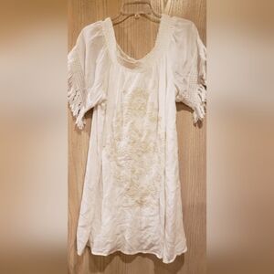 Off white plus size dress